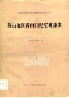 中国晚前寒武纪地质研究成果之十二  燕山地区青白口纪宏观藻类 封面