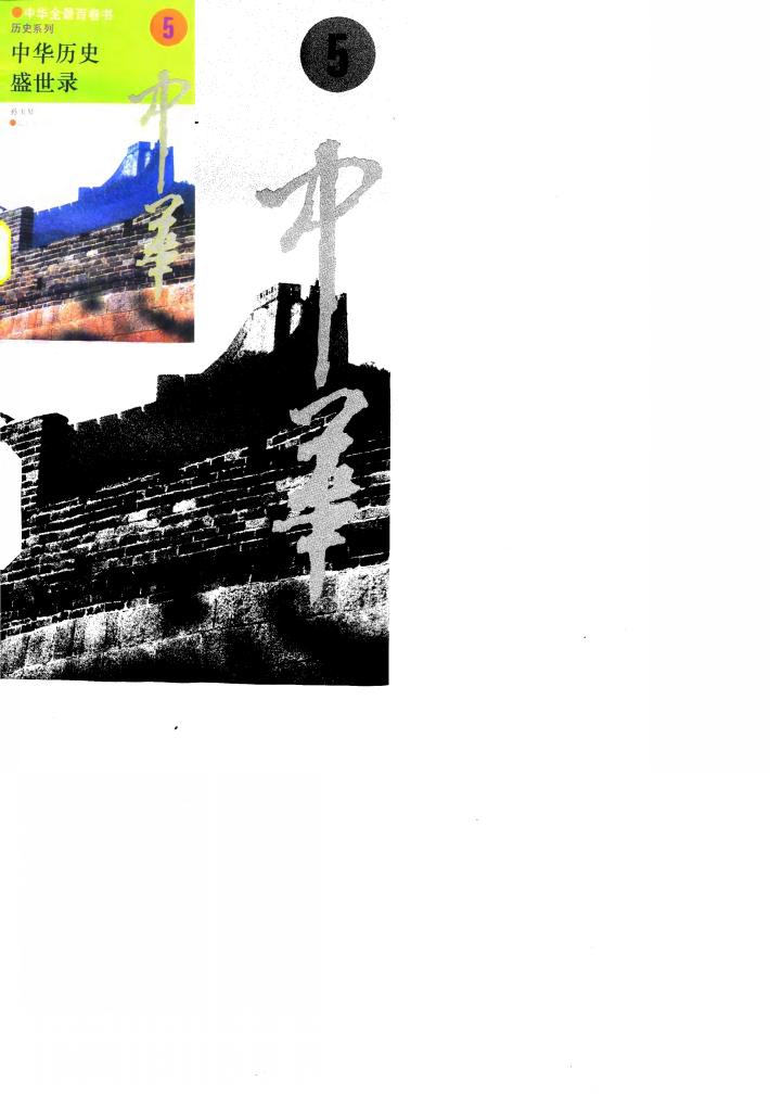中华全景百卷书-历史系列-中华历史盛世录  5 封面