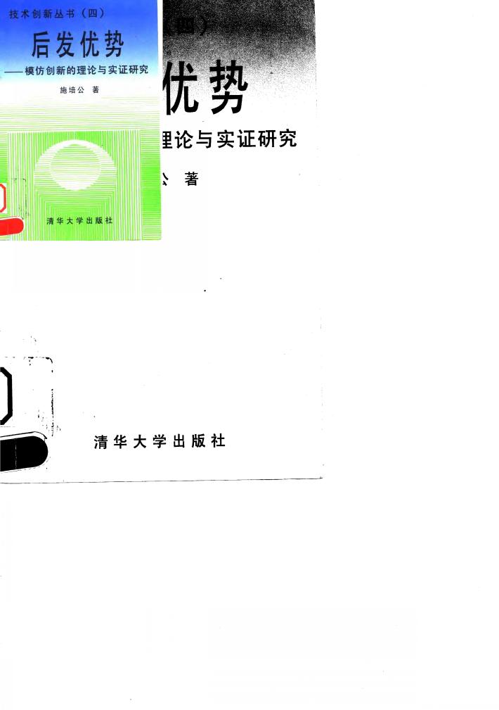 后发优势  模仿创新的理论与实证研究 封面