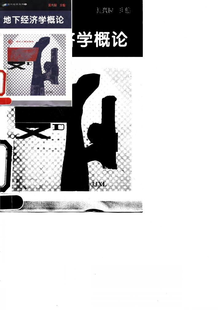 地下经济学概论 封面