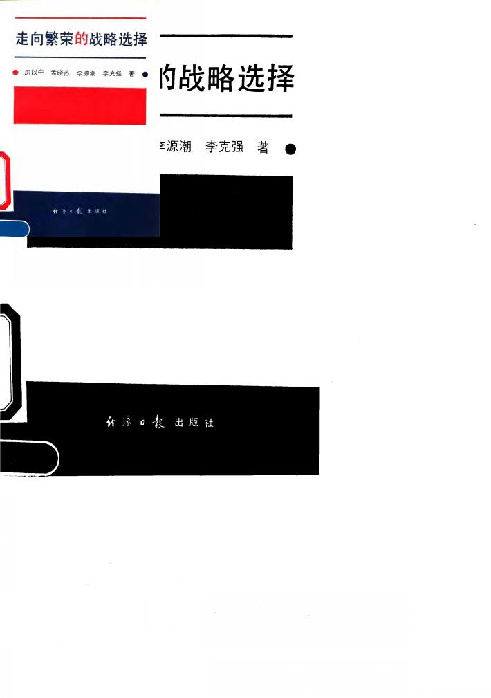 走向繁荣的战略选择 封面