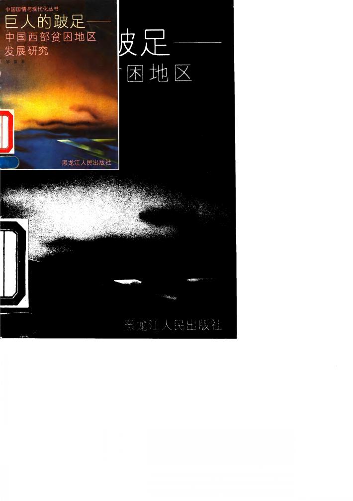 巨人的跛足  中国西部贫困地区发展研究 封面
