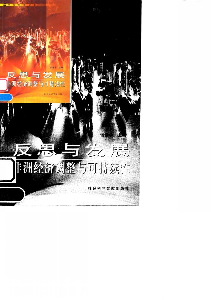 反思与发展  非洲经济调整与可持续性 封面