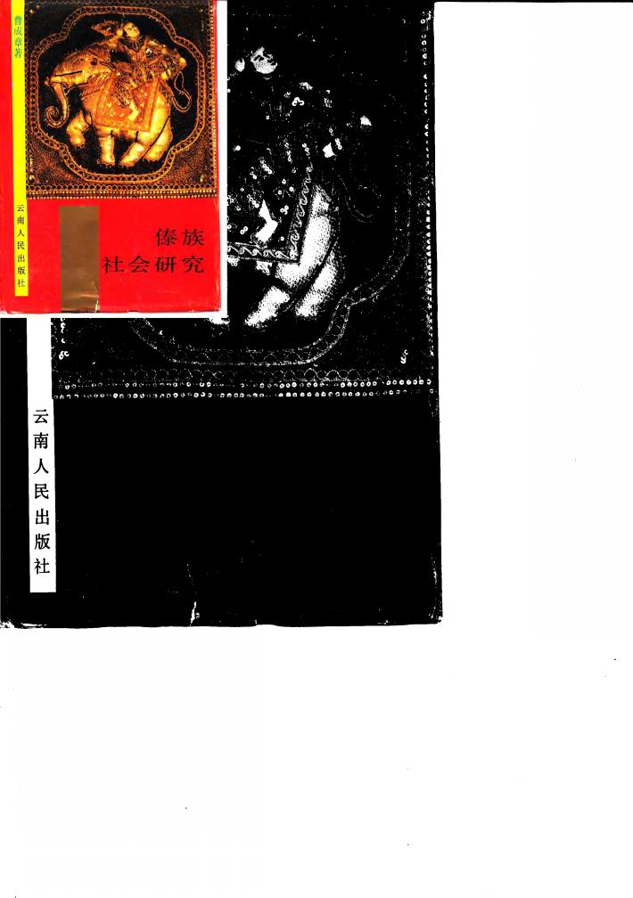 傣族社会研究 封面
