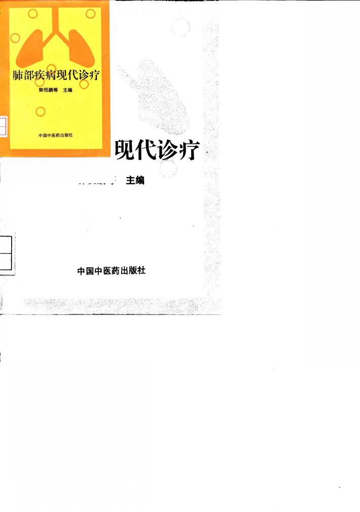 肺部疾病现代诊疗 封面