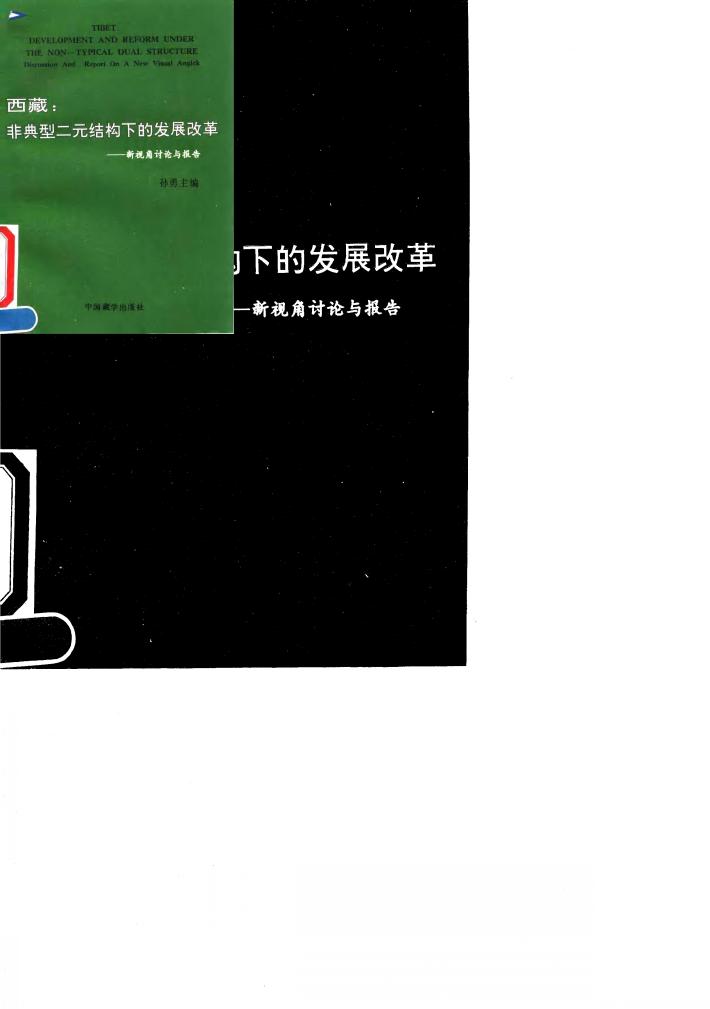 西藏  非典型二元结构下的发展改革  新视角讨论与报告 封面