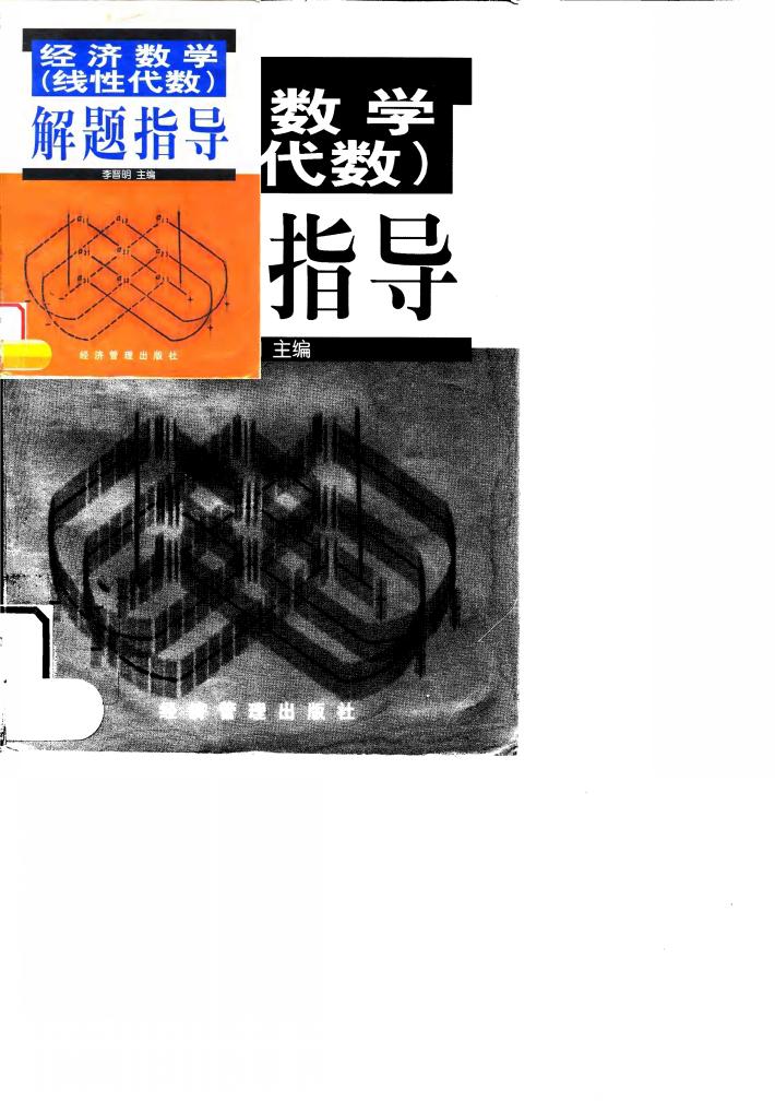 经济数学  线性代数  解题指导 封面