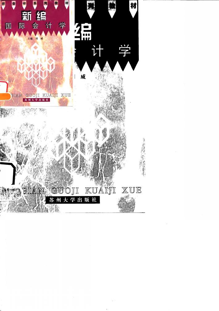 新编国际会计学 封面