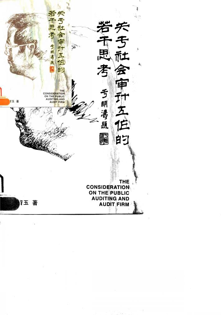 关于社会审计工作的若干思考 封面