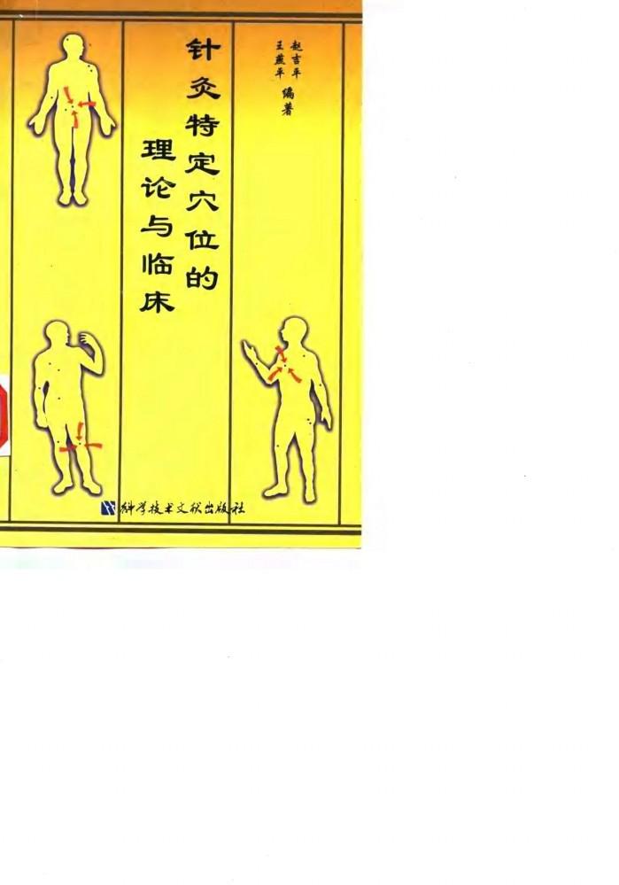 针灸特定穴的理论与临床 封面