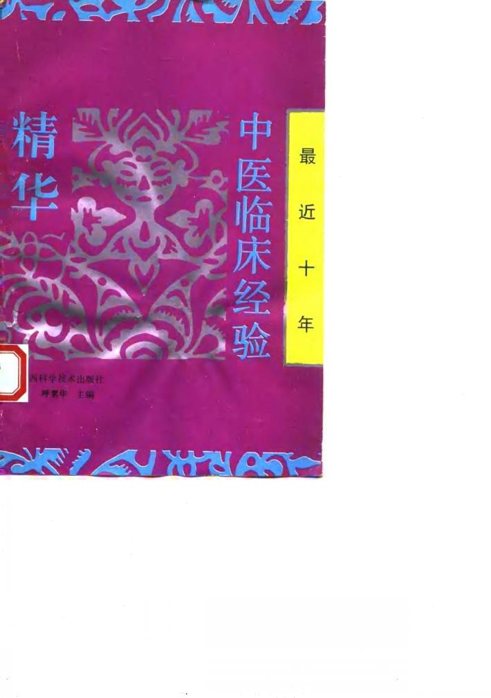 最近十年中医临床经验精华 封面