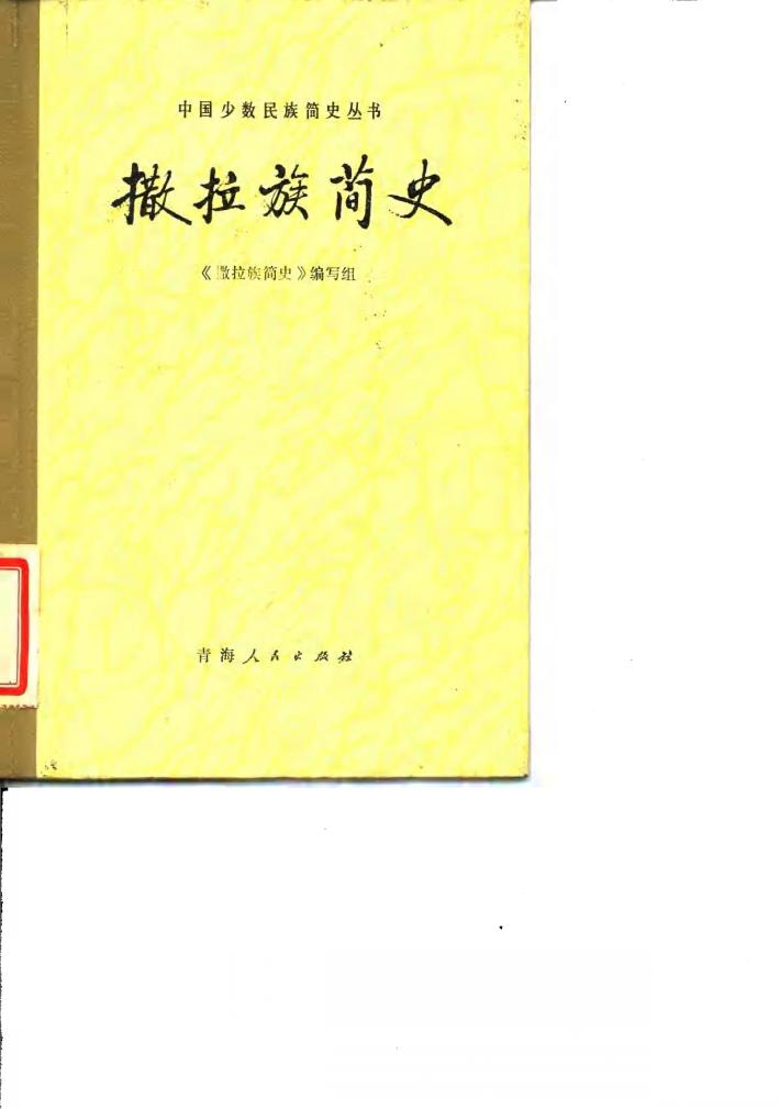 撒拉族简史 封面