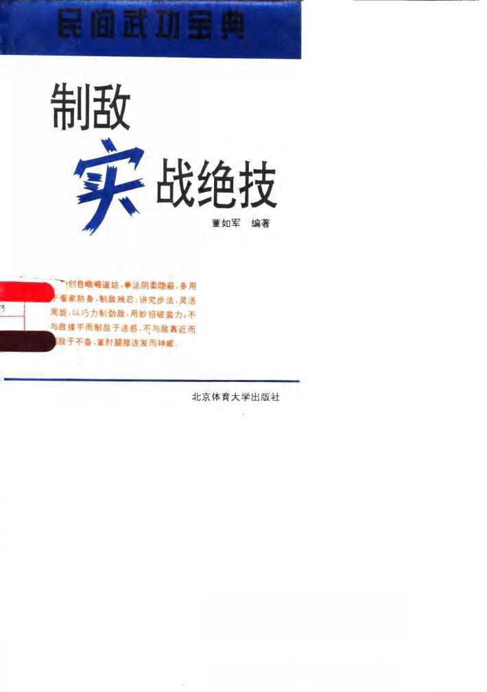制敌实战绝技 封面