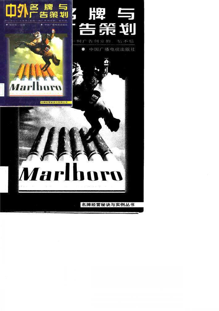 中外名牌与广告策划 封面