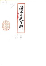 靖西县文史资料  第1辑 封面