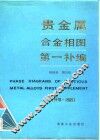 贵金属合金相图第一补编  1976-1985 封面