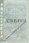 王汶石研究专集 封面