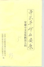 安康市文史资料  第5辑  辛亥革命在安康 封面