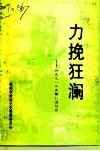 力挽狂澜  -1991年高邮抗洪纪实 封面