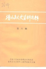 靖远县文史资料选辑  第6辑 封面