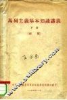马列主义基本知识讲义  下  初稿 封面
