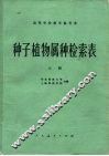 高等学校教学参考书  种子植物属种检索表  上 封面