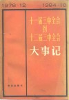 十一届三中全会到十二届三中全会大事记  1978年12月至1984年10月 封面