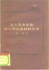 论大型企业和中小型企业同时并举 封面