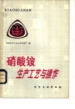 硝酸铵生产工艺与操作 封面