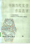 中国当代文学作品选评  中 封面