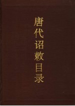 唐代诏敕目录 封面