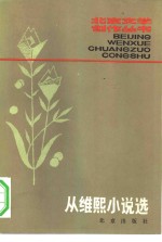 从维熙小说选 封面