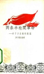 两条半枪闹革命  关于方志敏的歌谣 封面