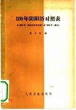 120年阴阳历对照表 封面