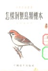 怎样剥制鸟类标本 封面