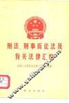 刑法·刑事诉讼法及有关法律汇编 封面