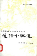 通俗小说选 封面
