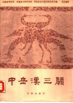中岳汉三阙 封面
