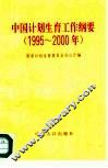 中国计划生育工作纲要  1995-2000年 封面
