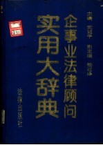 企事业法律顾问实用大词典 封面