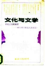 文化与文学：世纪之交的凝望  两位博士候选人的对话 封面