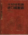 木材材积表  进口材材积 封面