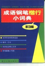 成语钢笔楷行小词典 封面