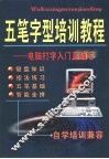 五笔字型培训教程  电脑打字入门直通车 封面
