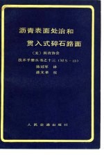 沥青表面处治和贯入式碎石路面 封面