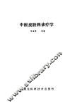 中医皮肤科诊疗学 封面