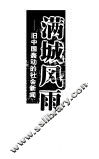 满城风雨  旧中国轰动的社会新闻 封面