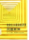 社会主义政治经济学问题新解 封面