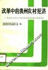 改革中的贵州农村经济  贵州省全国10个农村调查固定观察点调查报告 封面