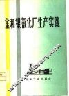 金和银氰化厂生产实践 封面